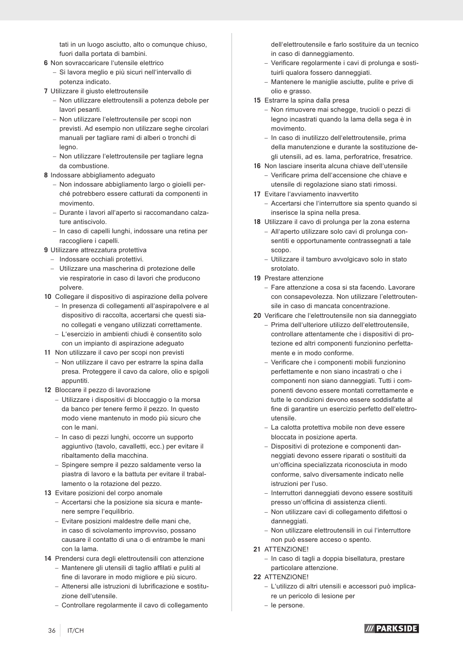 Parkside PKS 1500 A1 User Manual | Page 41 / 64