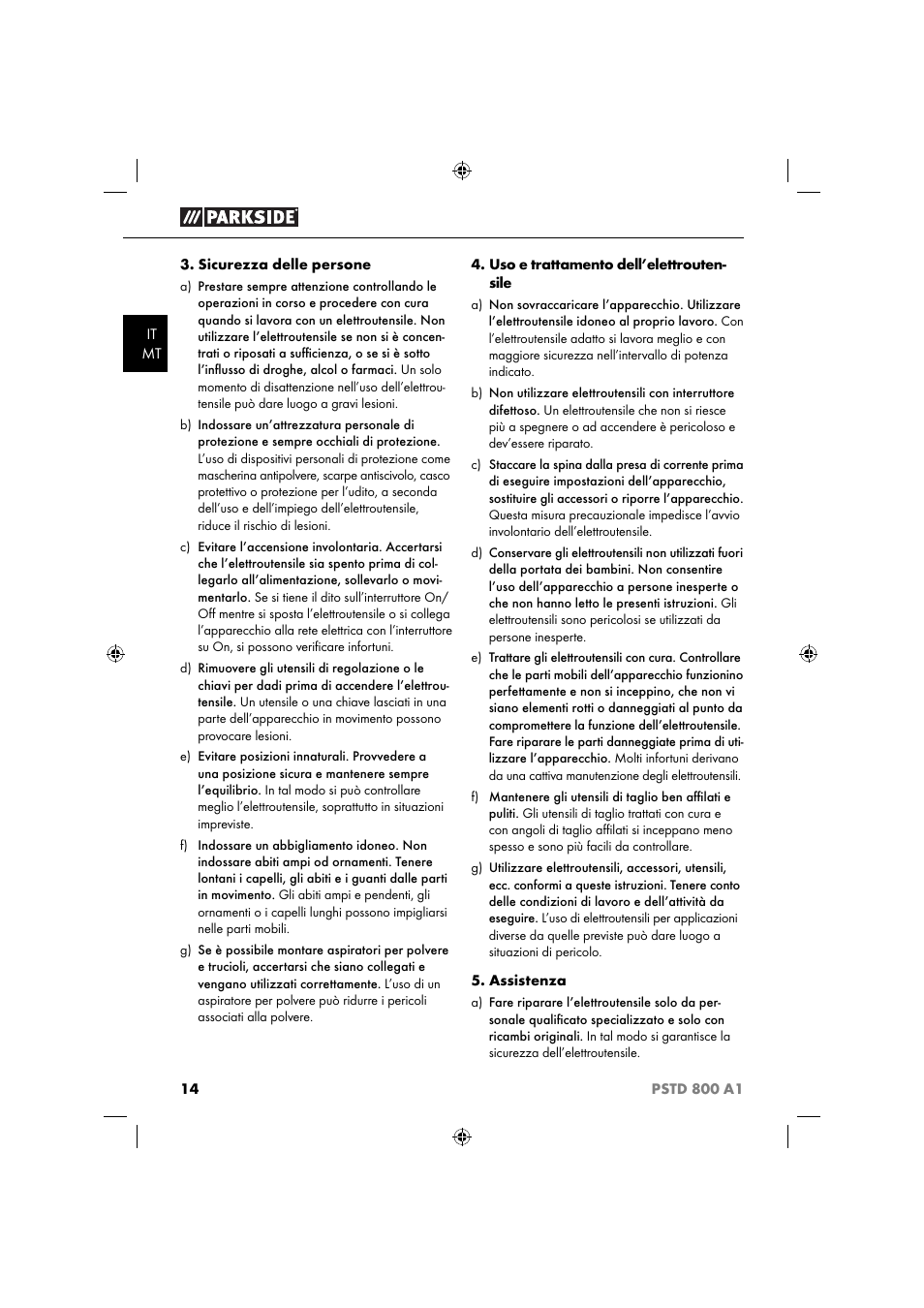 Parkside PSTD 800 A1 User Manual | Page 18 / 51