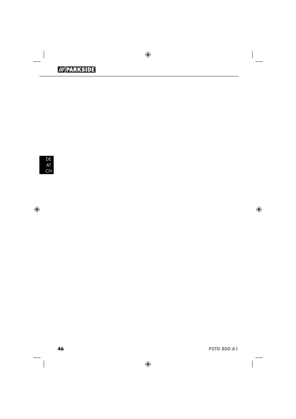 Parkside PSTD 800 A1 User Manual | Page 50 / 51