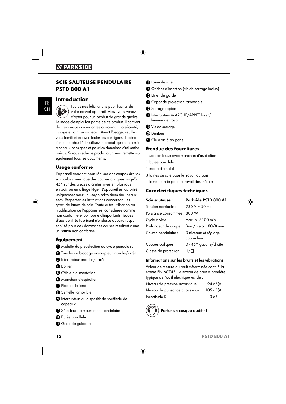 Scie sauteuse pendulaire pstd 800 a1 introduction | Parkside PSTD 800 A1 User Manual | Page 16 / 41