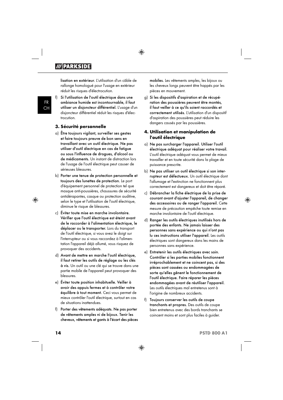 Parkside PSTD 800 A1 User Manual | Page 18 / 41