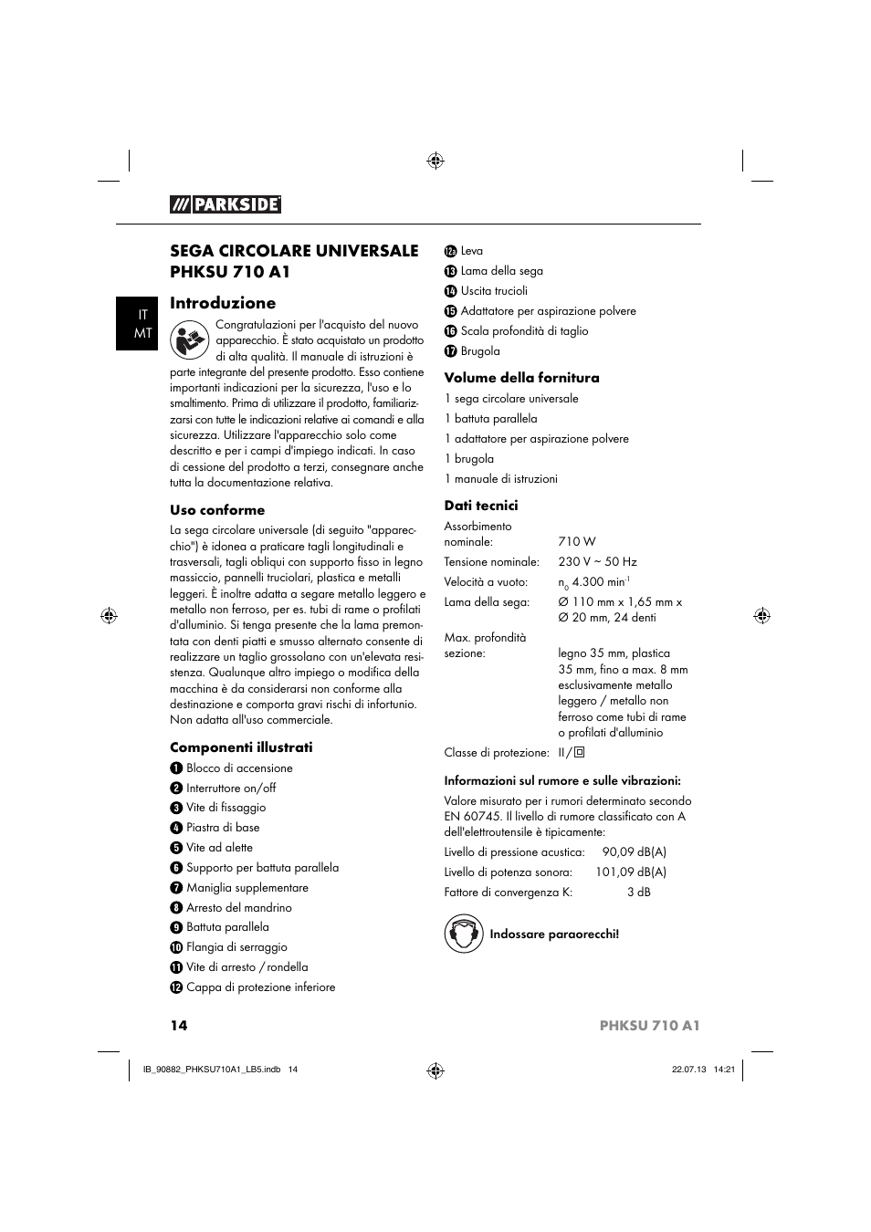 Parkside PHKSU 710 A1 User Manual | Page 17 / 64