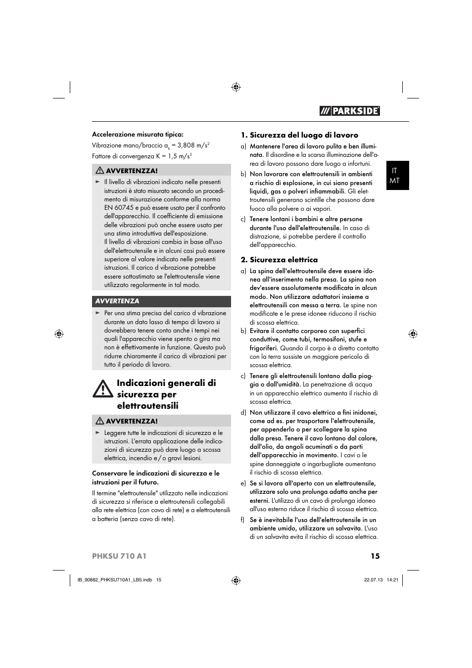Parkside PHKSU 710 A1 User Manual | Page 18 / 64