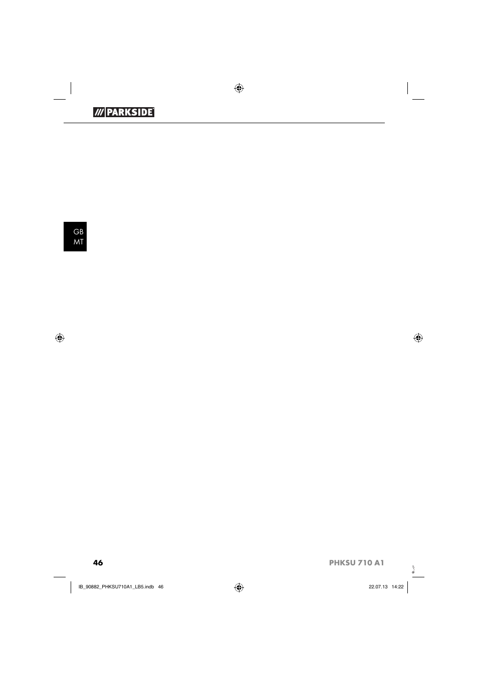 Parkside PHKSU 710 A1 User Manual | Page 49 / 64