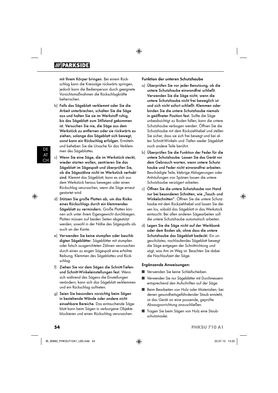 Parkside PHKSU 710 A1 User Manual | Page 57 / 64