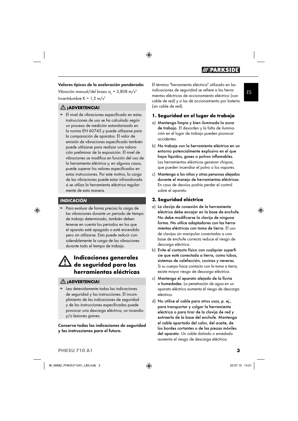 Parkside PHKSU 710 A1 User Manual | Page 6 / 64