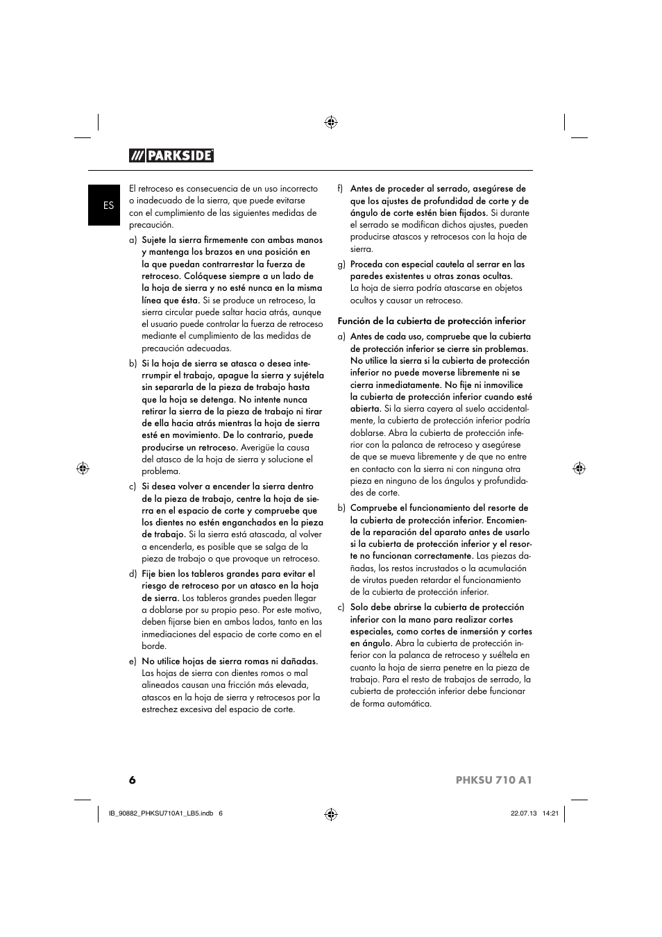 Parkside PHKSU 710 A1 User Manual | Page 9 / 64