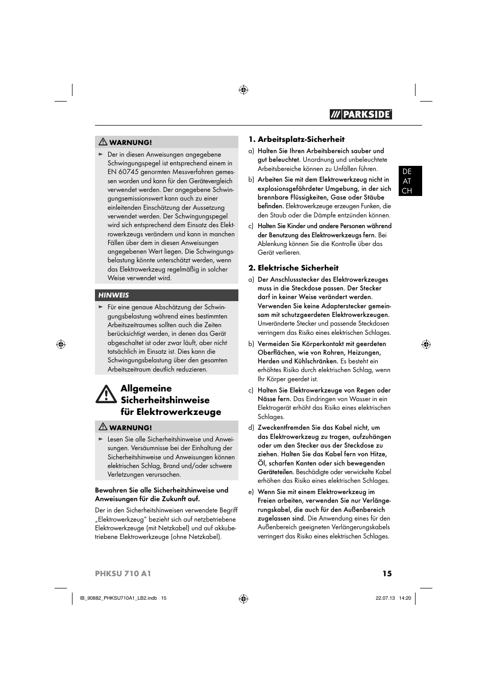 Parkside PHKSU 710 A1 User Manual | Page 18 / 40