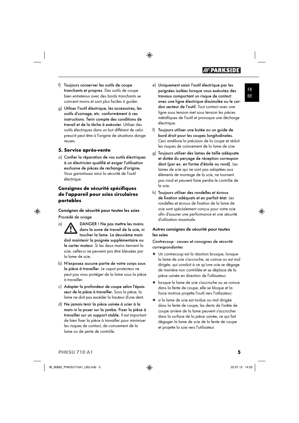 Parkside PHKSU 710 A1 User Manual | Page 8 / 40