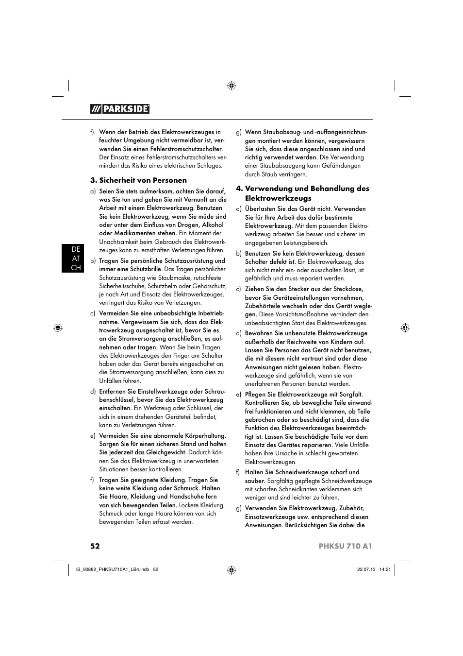 Parkside PHKSU 710 A1 User Manual | Page 55 / 64