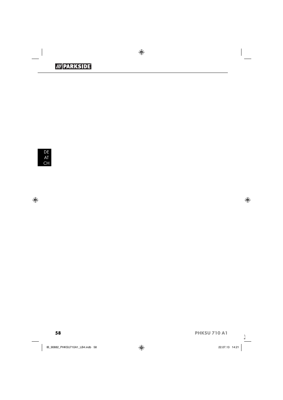 Parkside PHKSU 710 A1 User Manual | Page 61 / 64