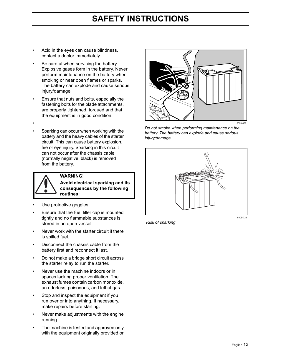 Safety instructions | Dixon RAM 50 / 968999552 User Manual | Page 15 / 88