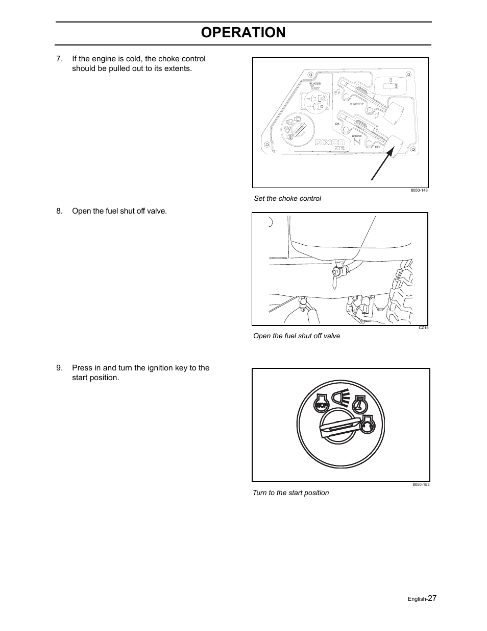 Operation | Dixon RAM 50 / 968999552 User Manual | Page 29 / 88