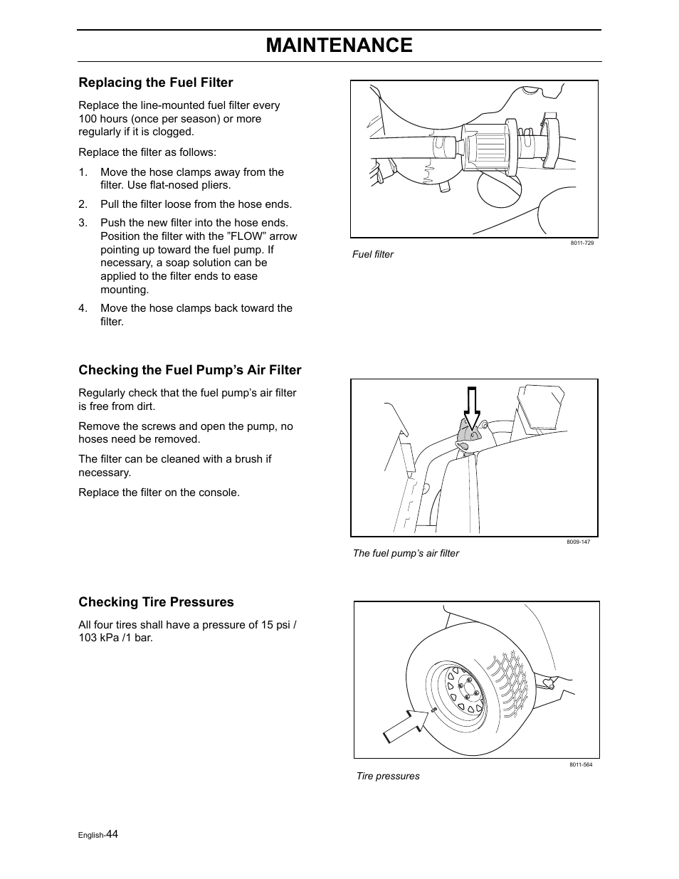 Maintenance | Dixon RAM 50 / 968999552 User Manual | Page 46 / 88