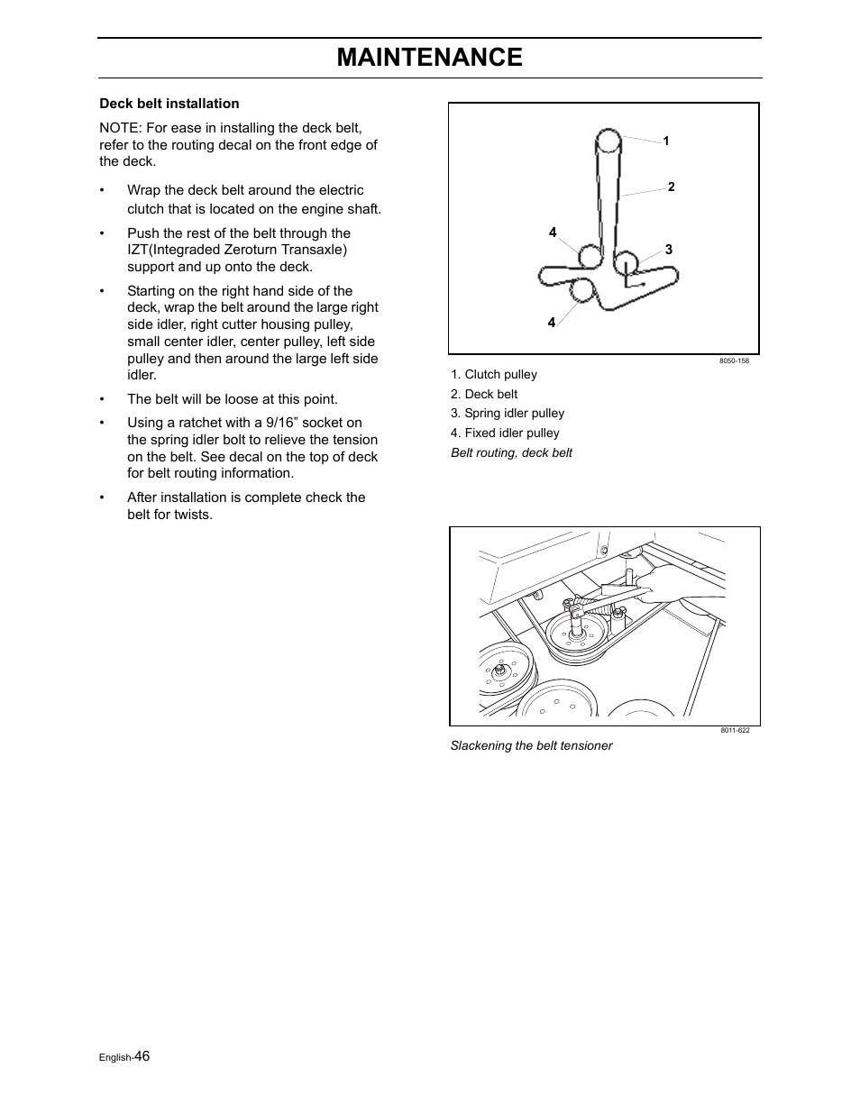 Maintenance | Dixon RAM 50 / 968999552 User Manual | Page 48 / 88