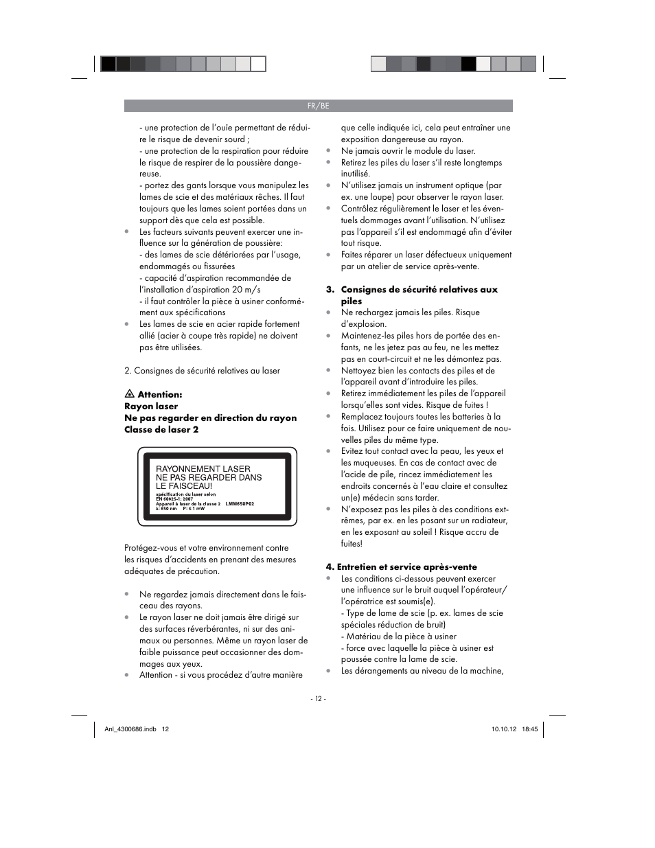 Parkside PKS 1700 B2 User Manual | Page 12 / 58