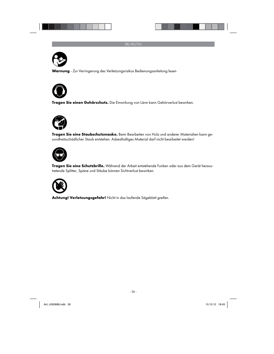 Parkside PKS 1700 B2 User Manual | Page 26 / 58