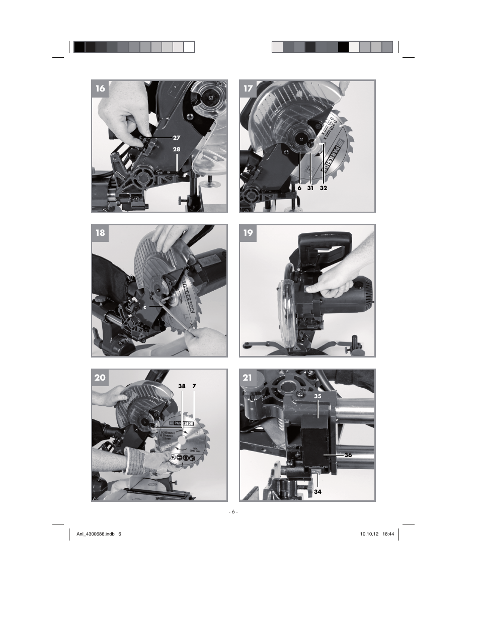 Parkside PKS 1700 B2 User Manual | Page 6 / 58