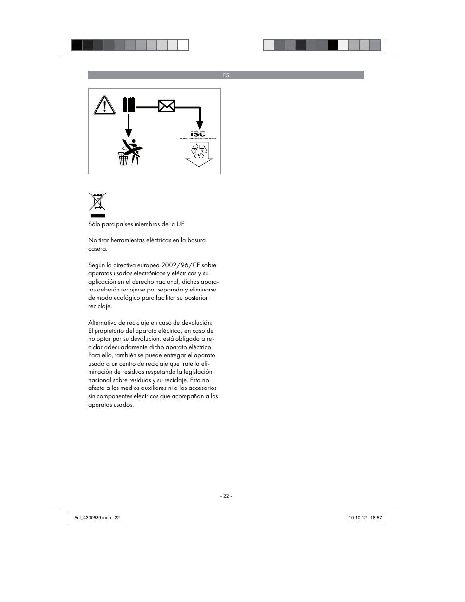 Parkside PKS 1700 B2 User Manual | Page 22 / 90