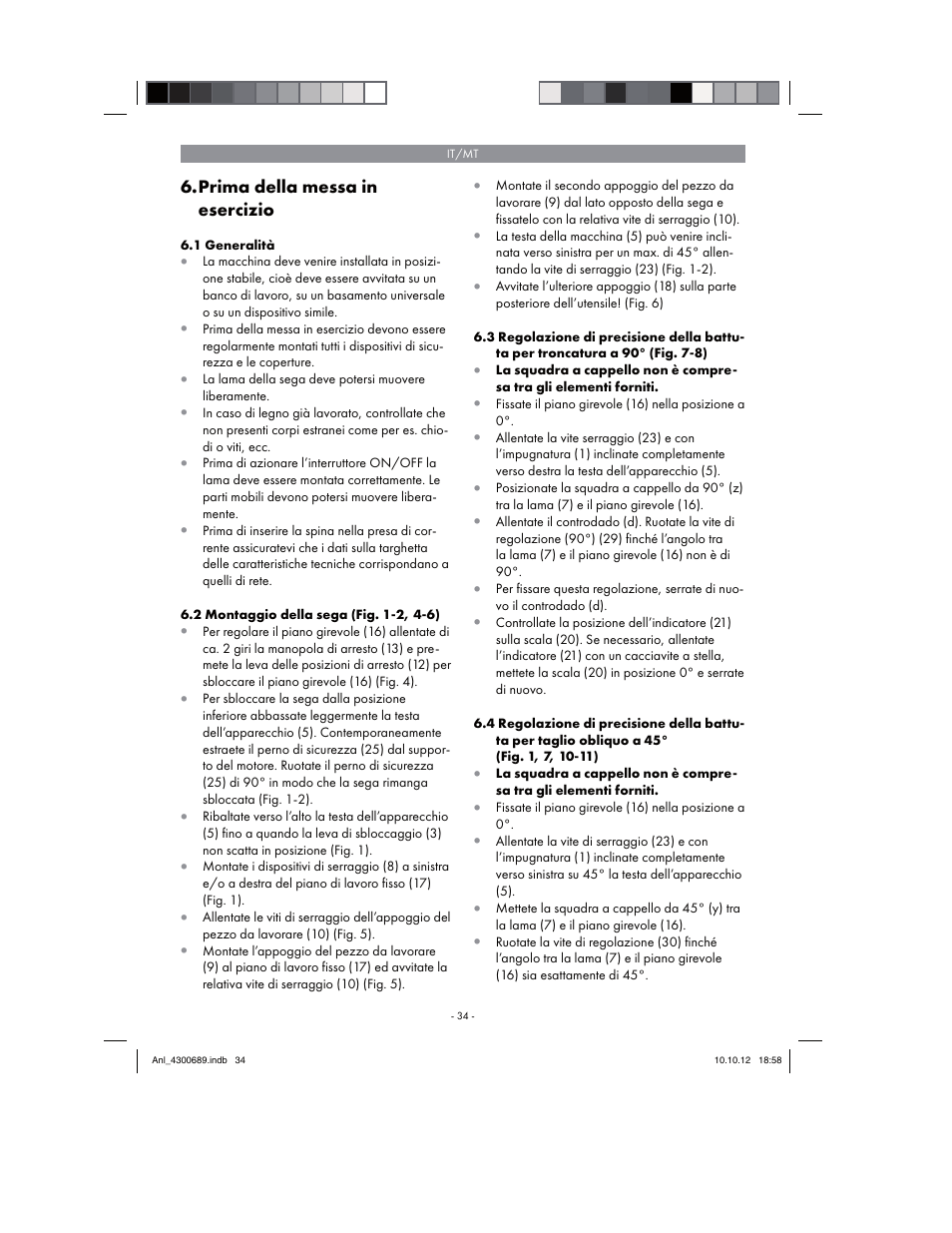 Parkside PKS 1700 B2 User Manual | Page 34 / 90