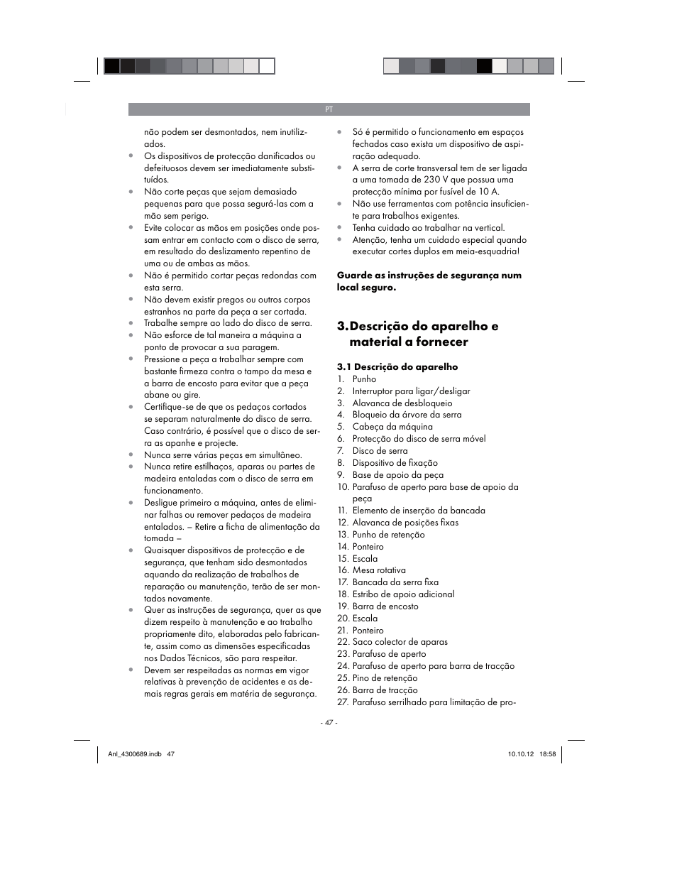 Parkside PKS 1700 B2 User Manual | Page 47 / 90