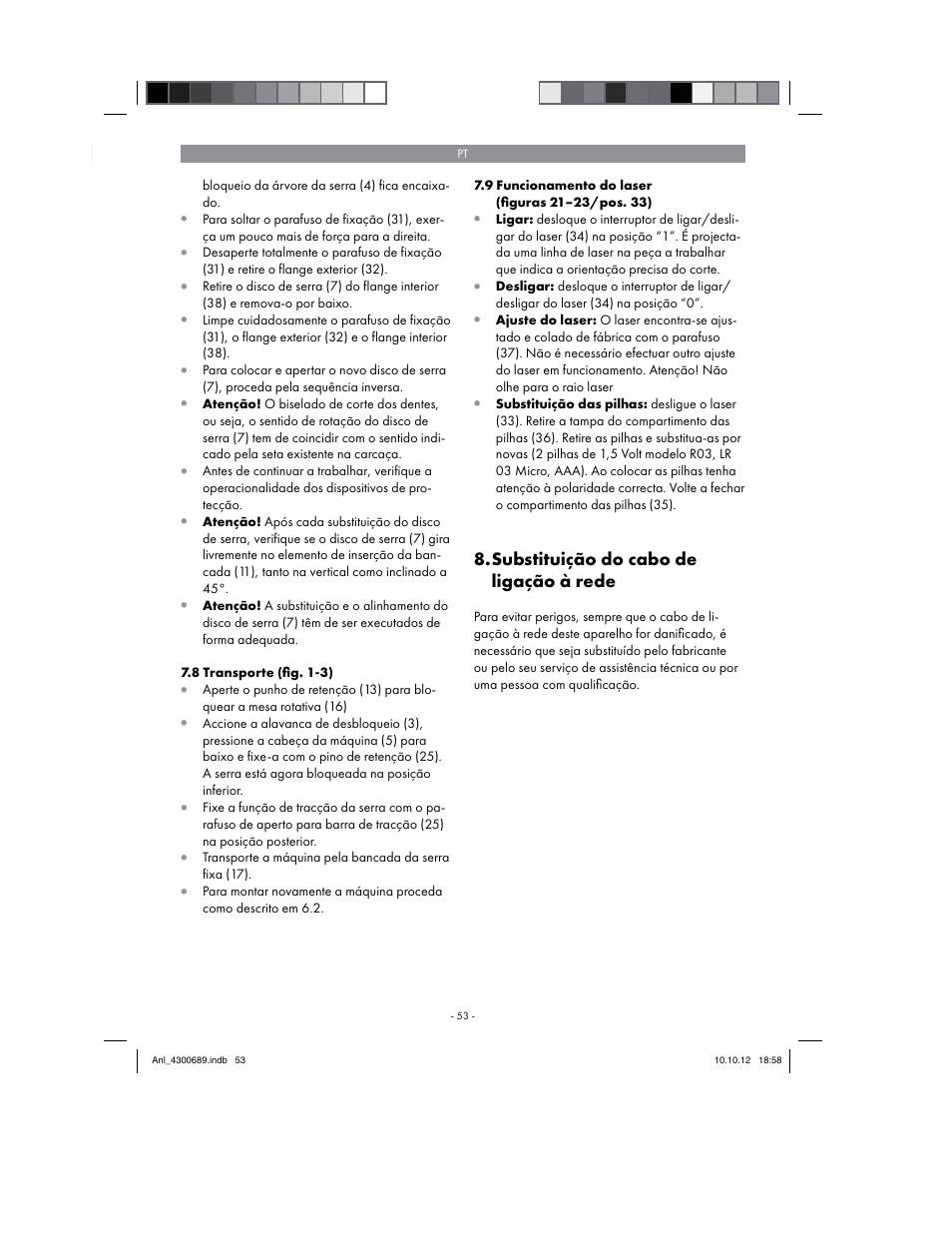 Parkside PKS 1700 B2 User Manual | Page 53 / 90