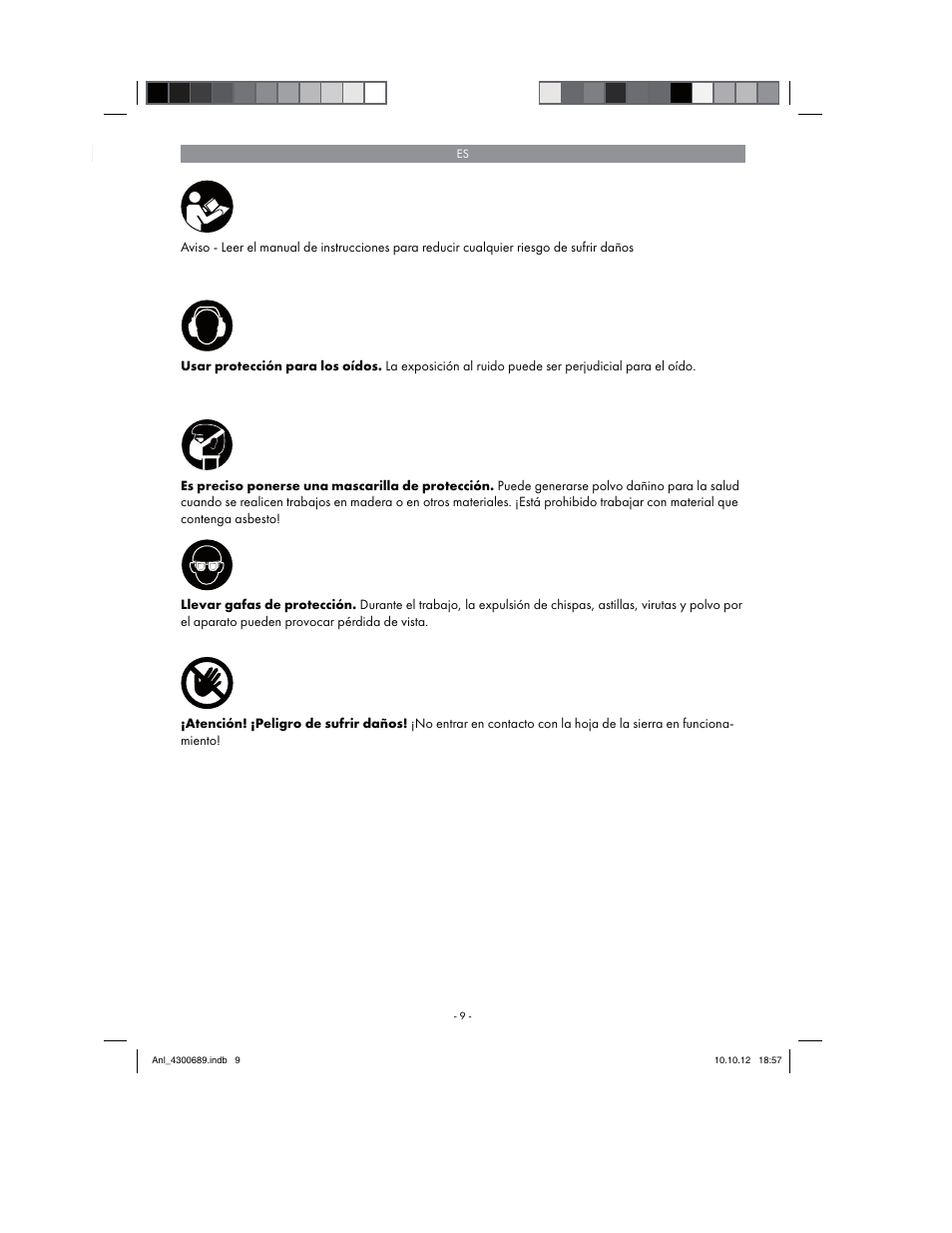 Parkside PKS 1700 B2 User Manual | Page 9 / 90