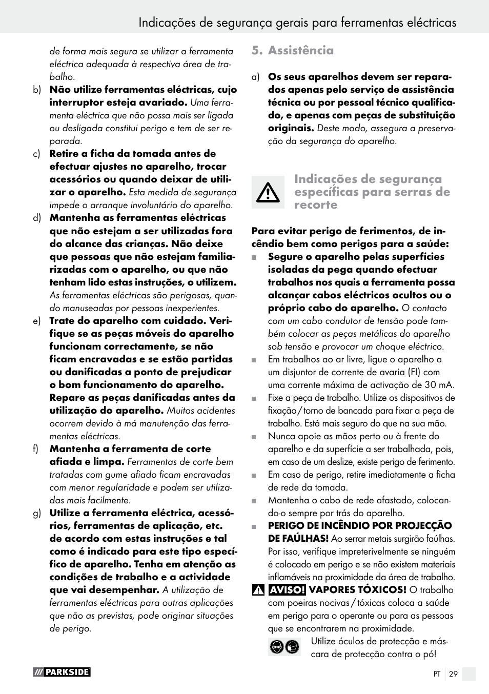 Assistência | Parkside PFS 710 A1 User Manual | Page 29 / 54