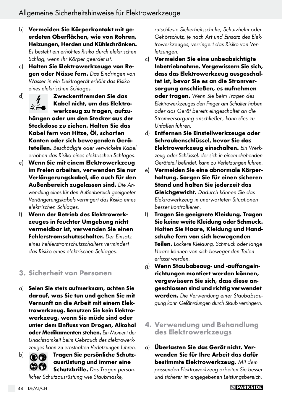 Parkside PFS 710 A1 User Manual | Page 48 / 54
