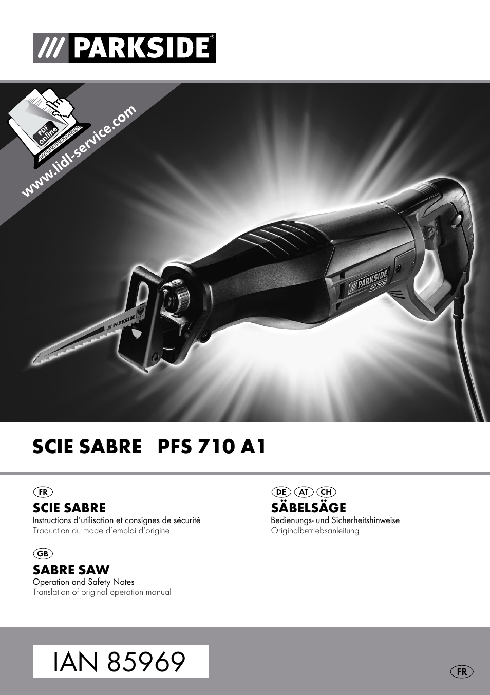 Parkside PFS 710 A1 User Manual | 34 pages