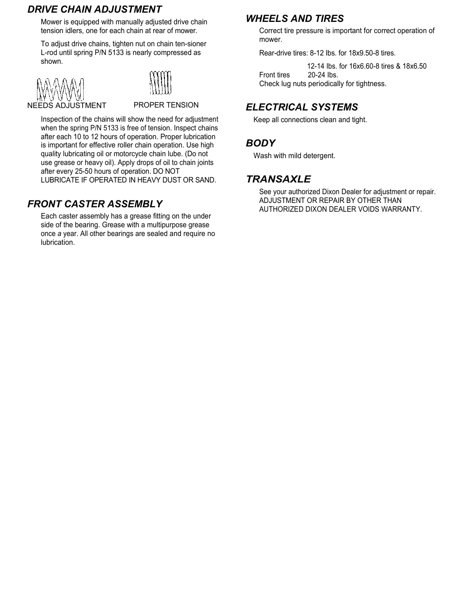 Dixon ZTR Mowers User Manual | Page 9 / 11