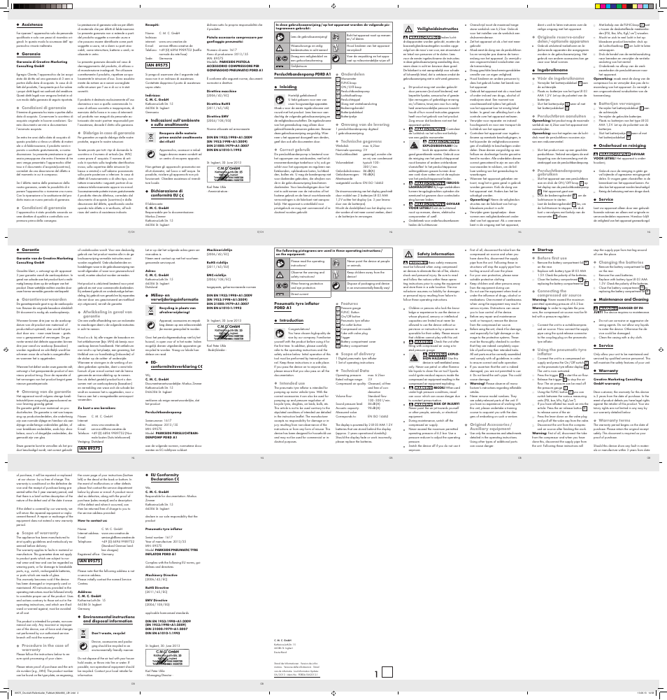 Parkside PDRD A1 User Manual | Page 2 / 2
