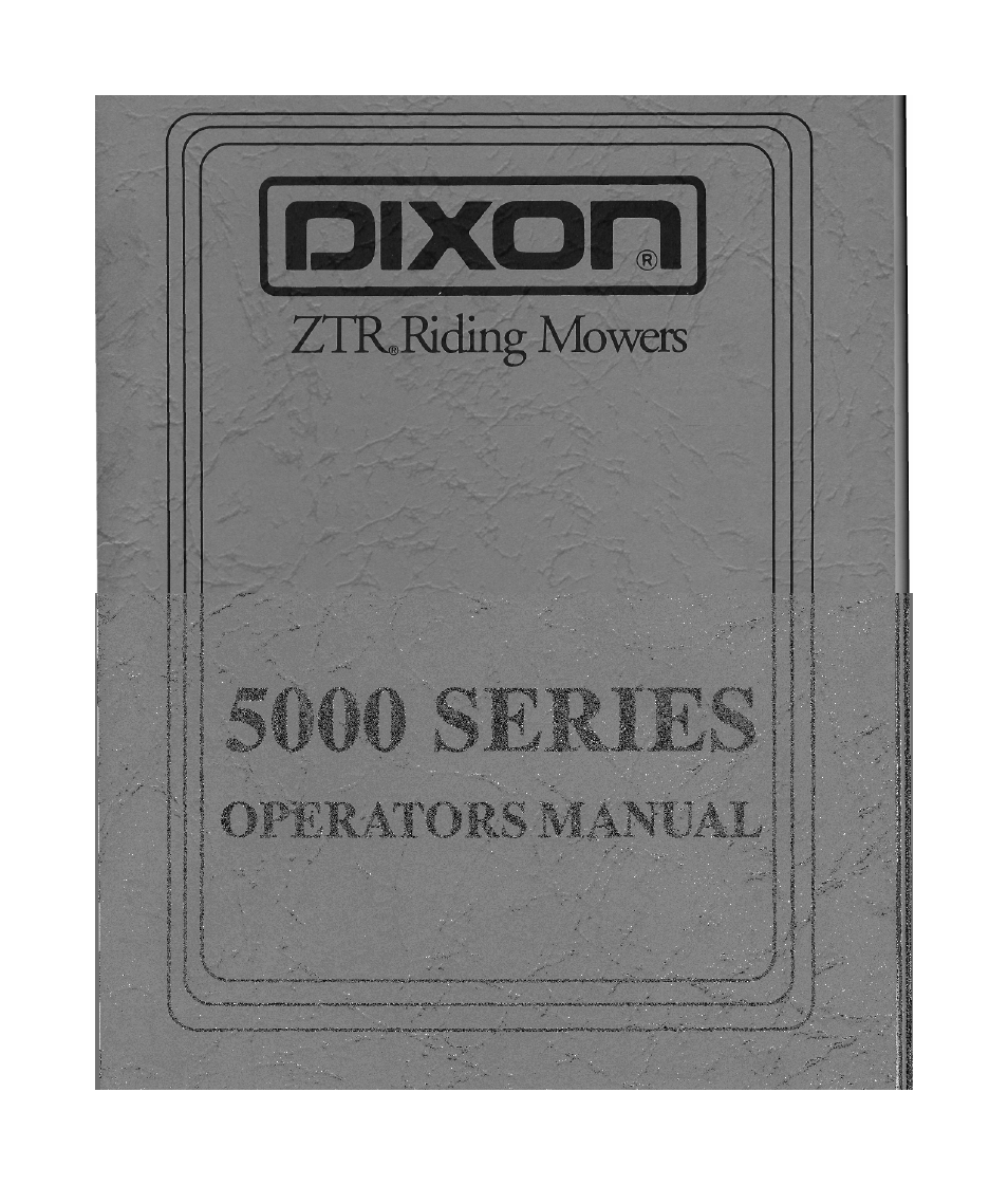 Dixon ZTR 5423 User Manual | 70 pages