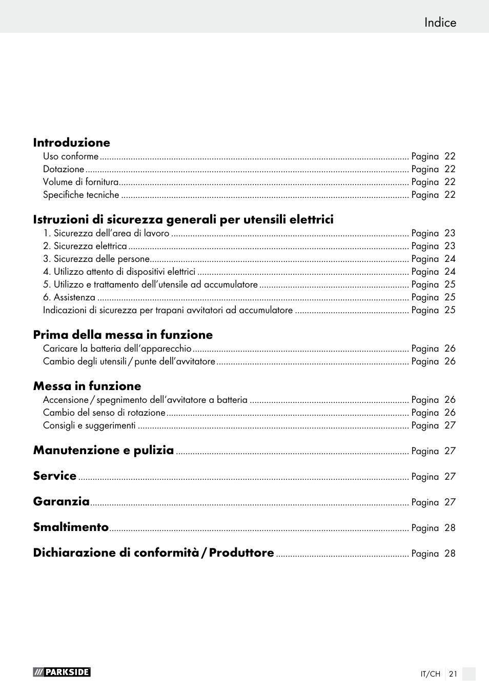 Parkside PAS 3.6 B1 User Manual | Page 21 / 37
