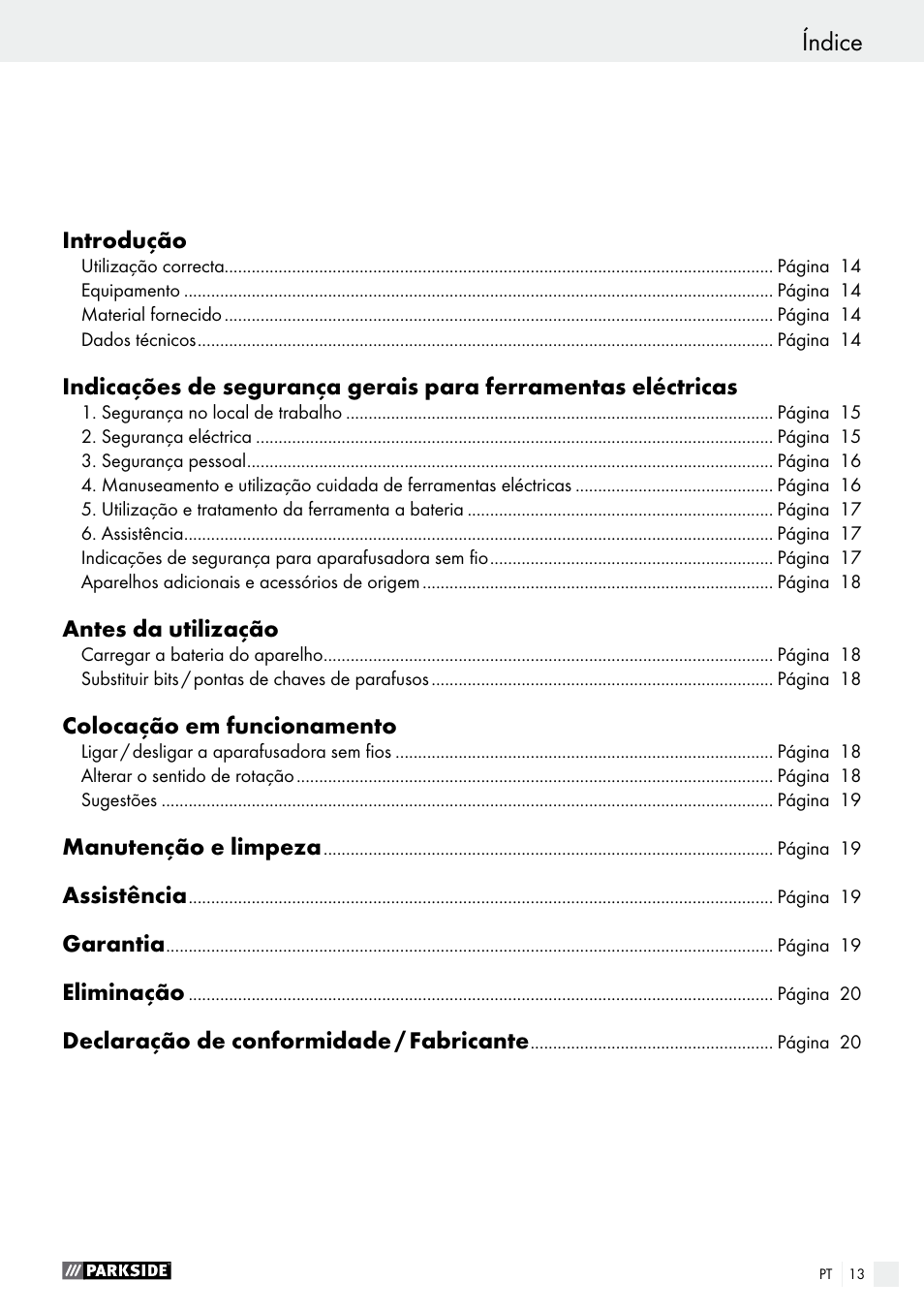 Parkside PAS 3.6 B1 User Manual | Page 13 / 37