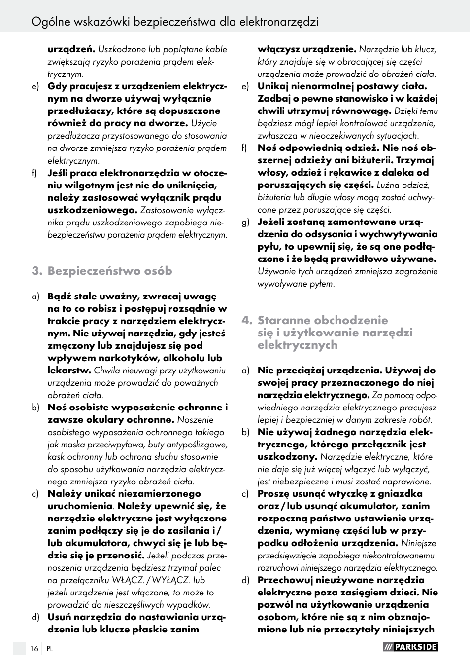 Parkside PAS 3.6 B1 User Manual | Page 16 / 53