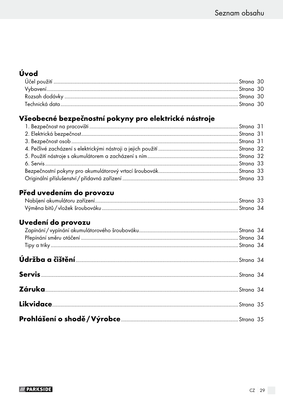 Parkside PAS 3.6 B1 User Manual | Page 29 / 53