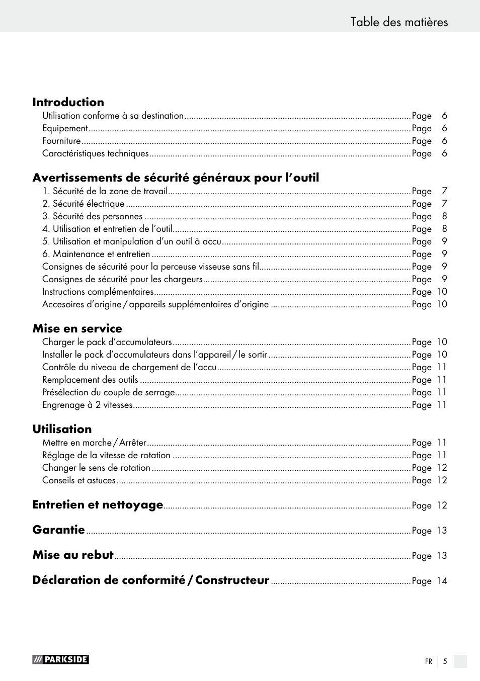 Parkside PABS 18-Li B3 User Manual | Page 5 / 34