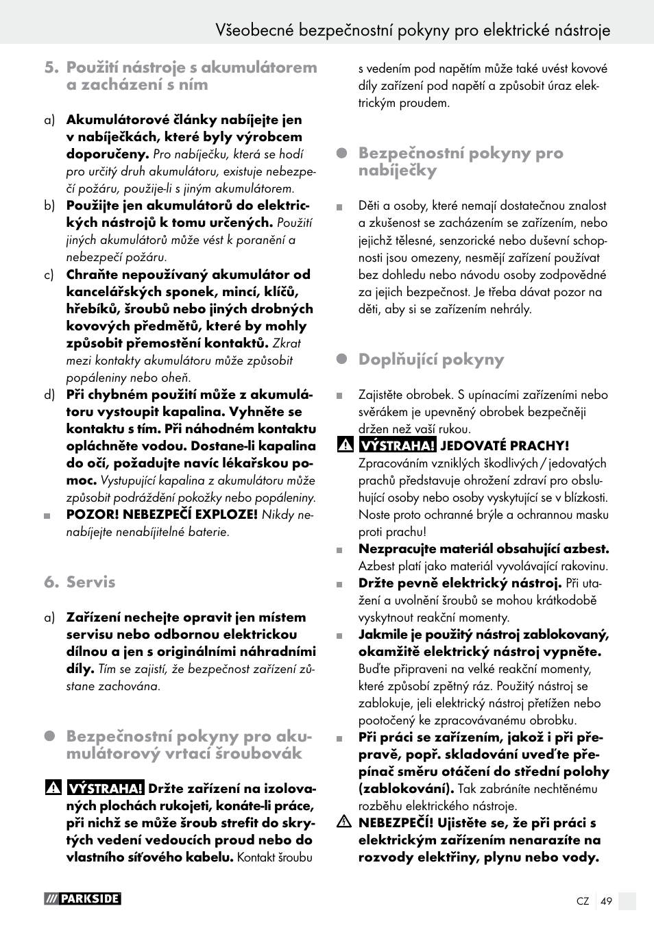Parkside PABS 18-Li B3 User Manual | Page 49 / 75