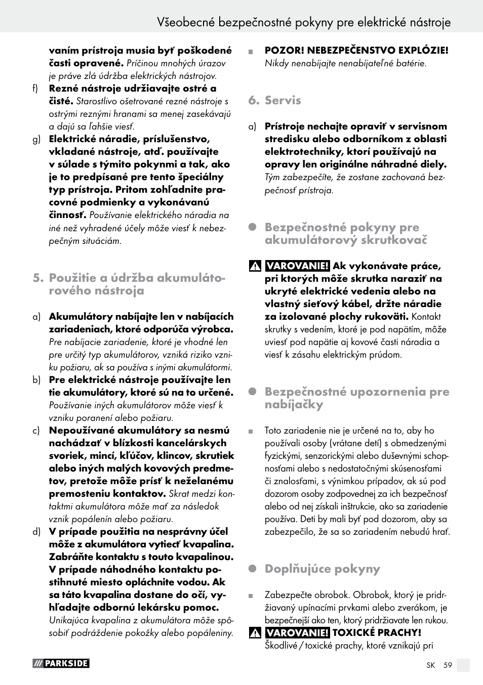 Parkside PABS 18-Li B3 User Manual | Page 59 / 75