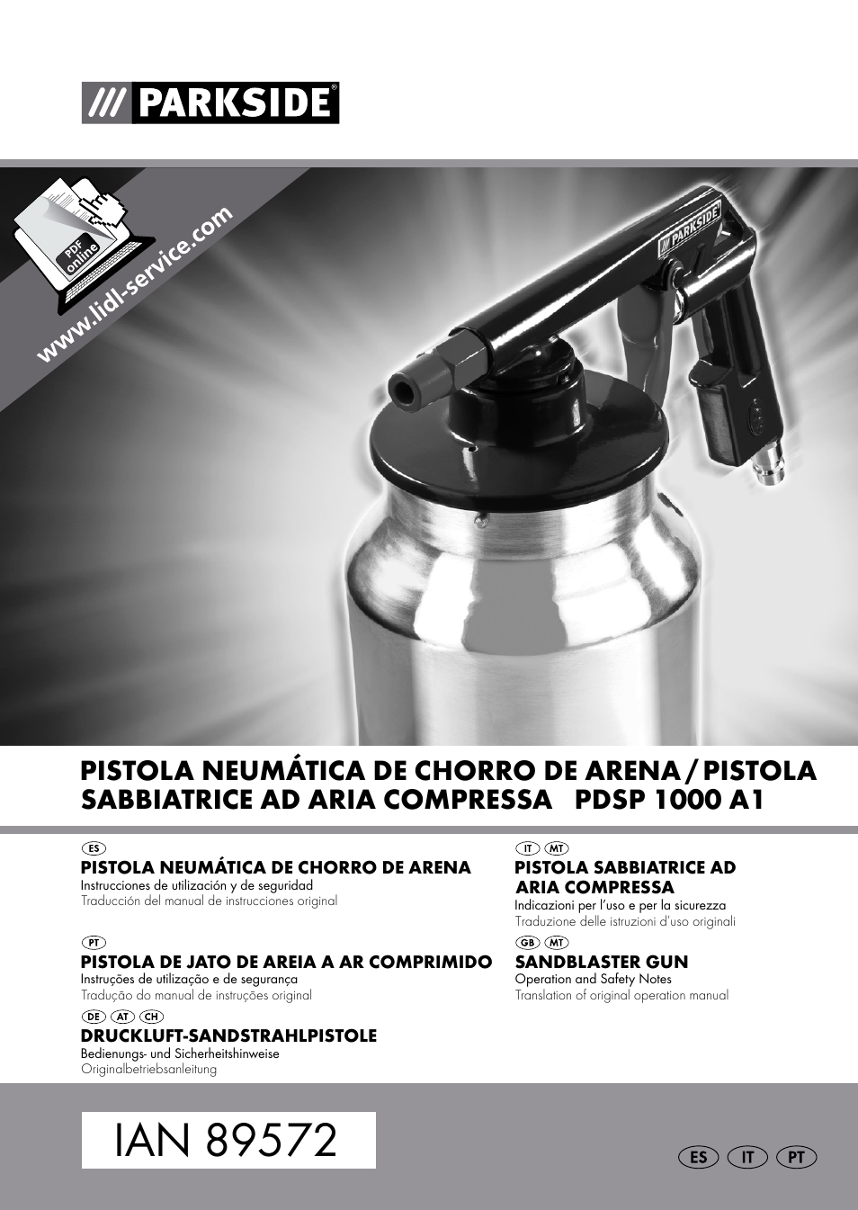 Parkside PDSP 1000 A1 User Manual | 60 pages