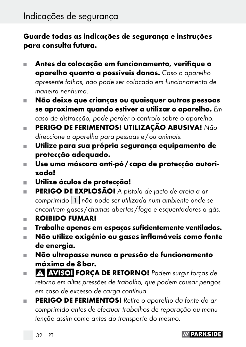 Parkside PDSP 1000 A1 User Manual | Page 32 / 60