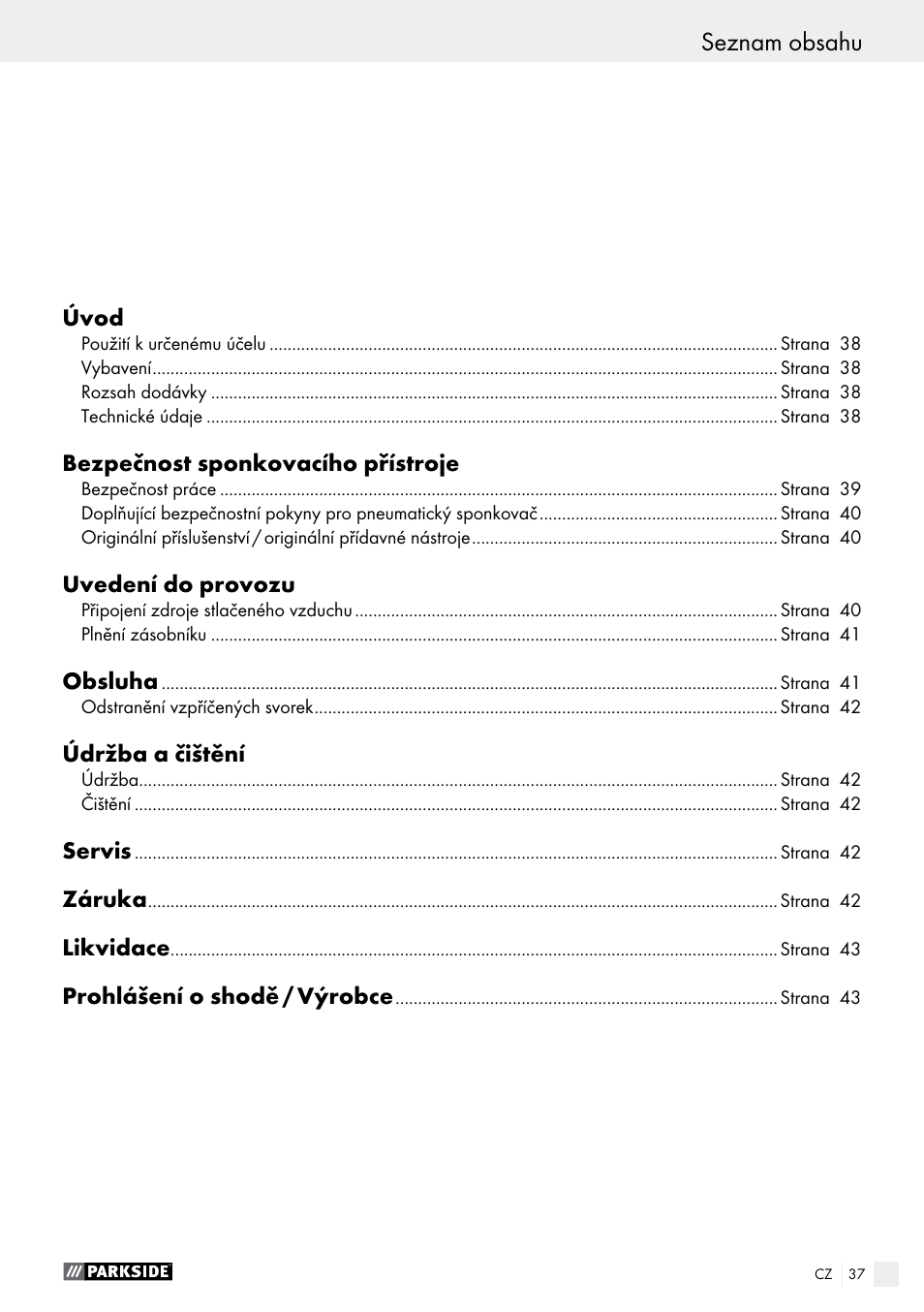 Parkside PDT 40 C2 User Manual | Page 37 / 61