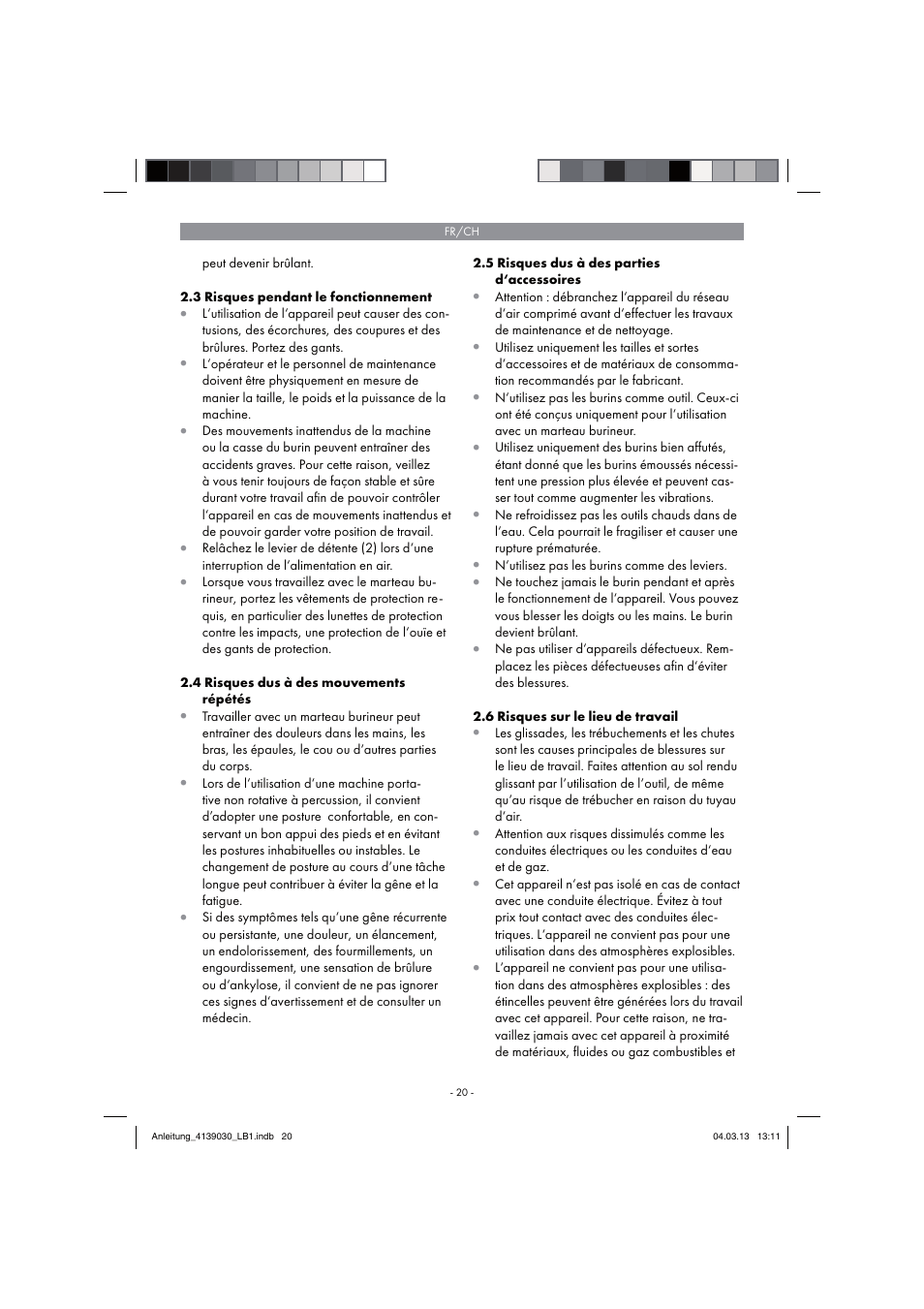 Parkside PDMH 4500 A2 User Manual | Page 20 / 66