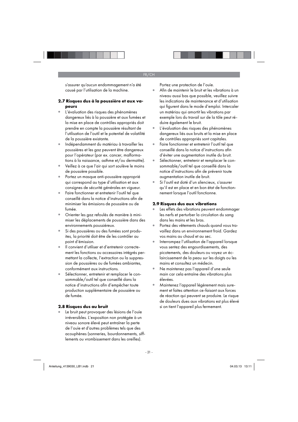 Parkside PDMH 4500 A2 User Manual | Page 21 / 66