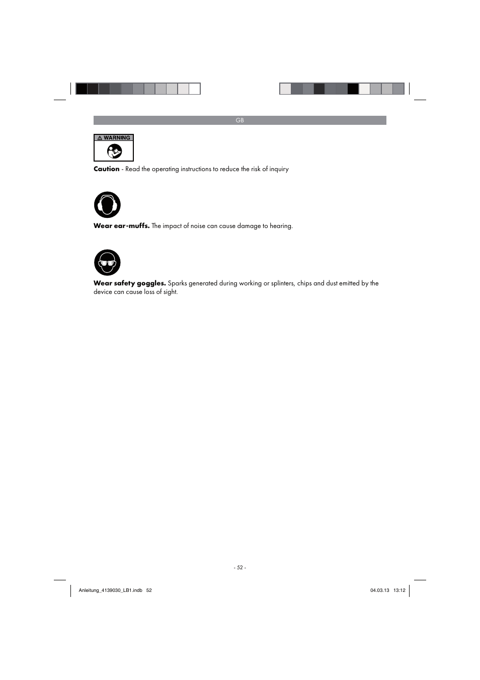 Parkside PDMH 4500 A2 User Manual | Page 52 / 66