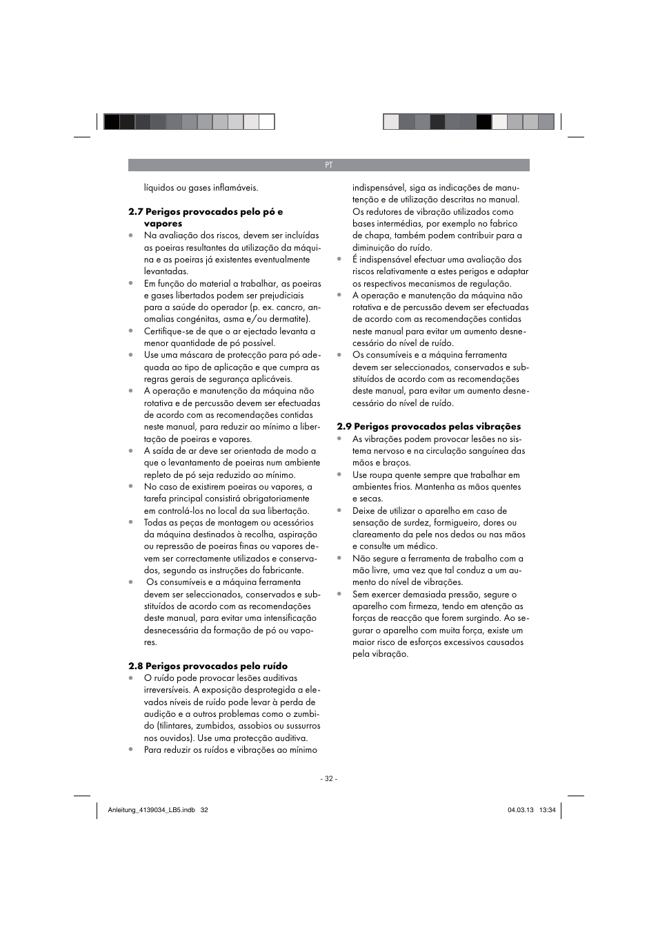 Parkside PDMH 4500 A2 User Manual | Page 32 / 66