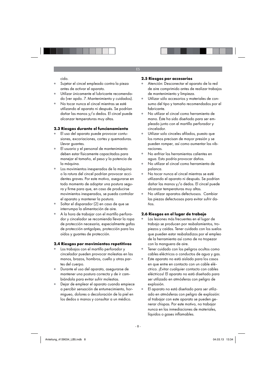 Parkside PDMH 4500 A2 User Manual | Page 8 / 66
