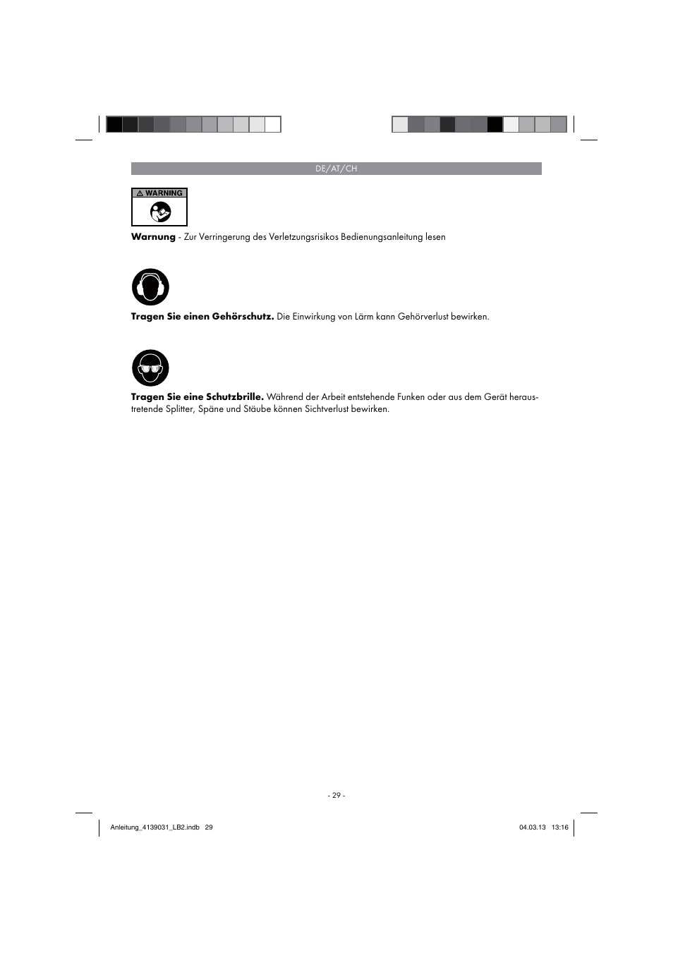 Parkside PDMH 4500 A2 User Manual | Page 29 / 54