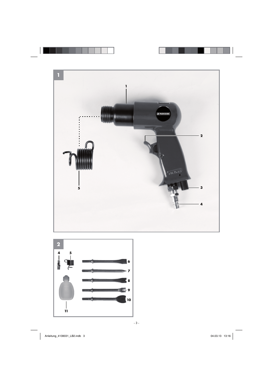 Parkside PDMH 4500 A2 User Manual | Page 3 / 54